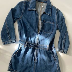Free People Denim Romper